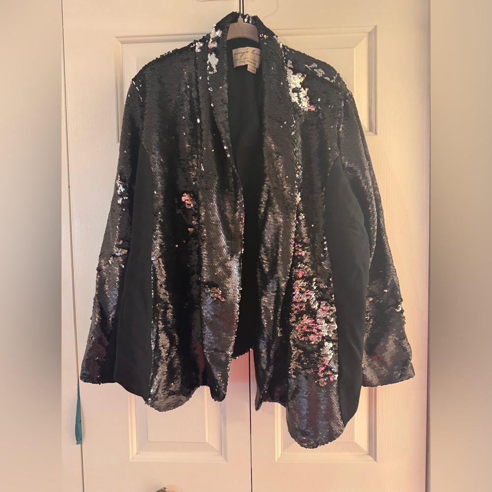 Evy’s Tree Black Sequin Blazer